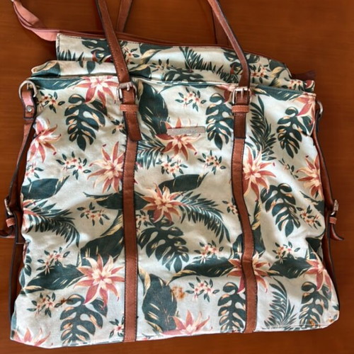 Achilleas Accessories large shoulder bag used, multicolor, leather straps