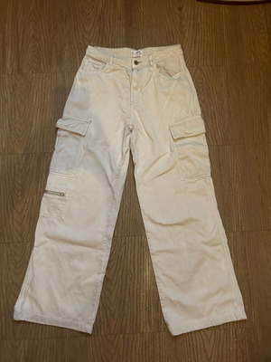 Cargo beige pants used, size 38