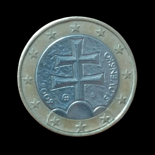 1 Euro Coin Slovakia 2009 used