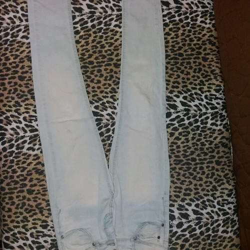Bershka Jeans like new, light blue, cotton with 5% elastane, size S