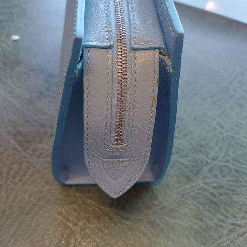 Aspinal of London leather case new turquoise