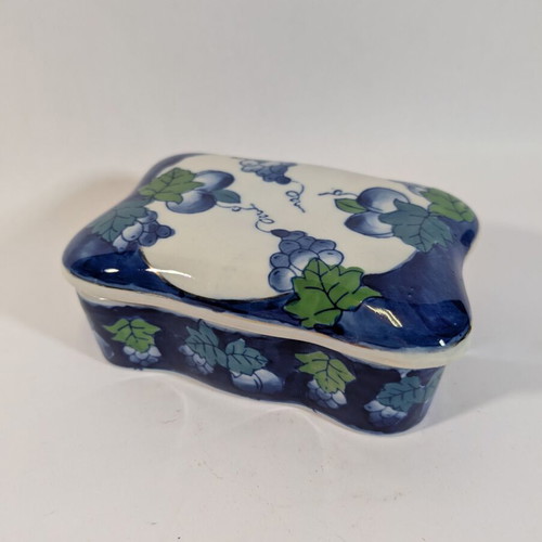 Ceramic fondue pot used 14.5x11x6cm