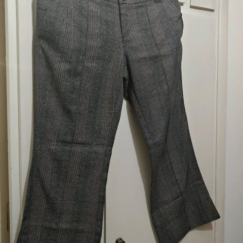 Bershka women's checked flared pants like new size 42