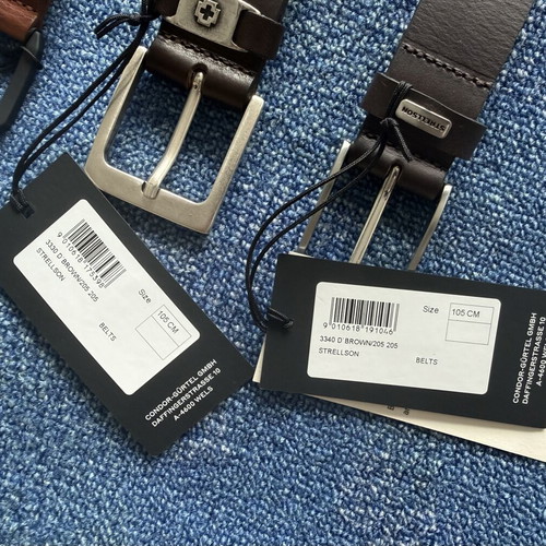 Replay and Strellson men's belts new, genuine leather