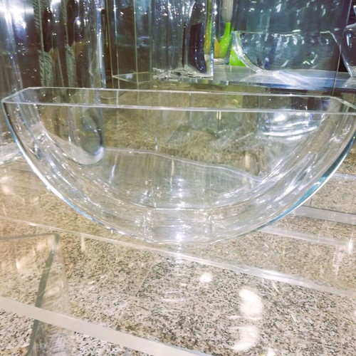 Glass Bowls Half-Moon Centerpieces pack of 25 like new