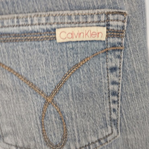 Calvin Klein flare jeans used, size 8, light blue gray