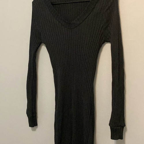 Fitted black dress like new, size S
