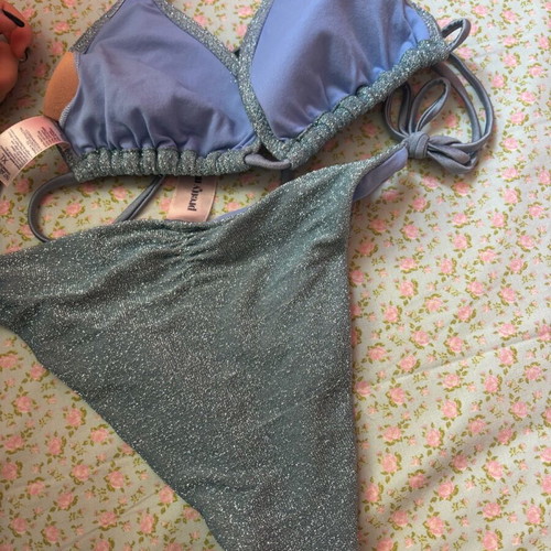 Women's swimsuit like new, blue, sizes L and XL
