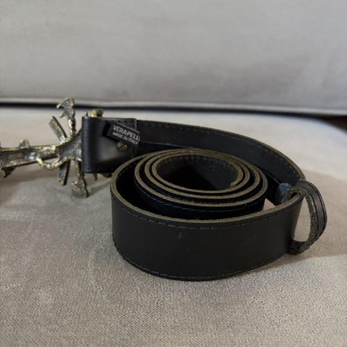 Vera Pelle Imperial men's belts used, brown leather, 100 cm