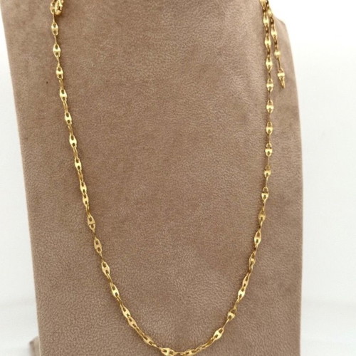 Italian Marinara Necklace 18K Yellow Gold Vieri 50cm new
