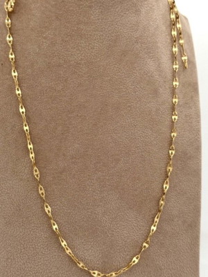 Italian Marinara Necklace 18K Yellow Gold Vieri 50cm new