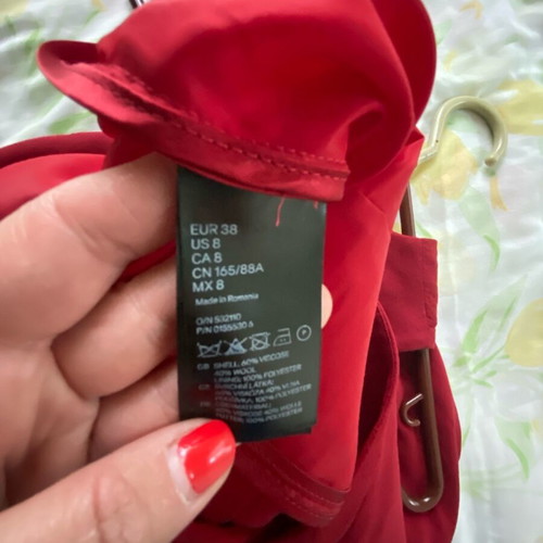 Φόρεμα Maison Martin Margiela για H&M σαν καινούργιο, κόκκινο, μέγεθος 38