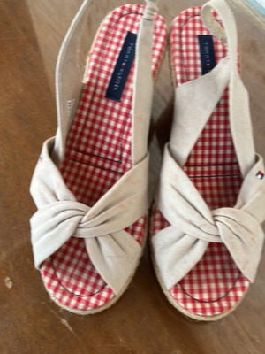 Tommy Hilfiger espadrilles size 39 used, beige