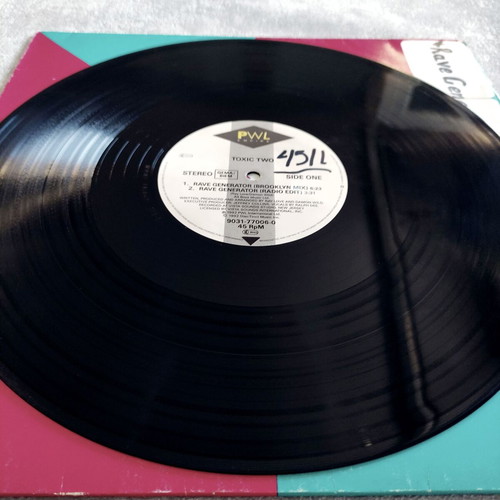 Toxic Two Rave Generator 12'' Vinyl Europe 1992 used, electronic