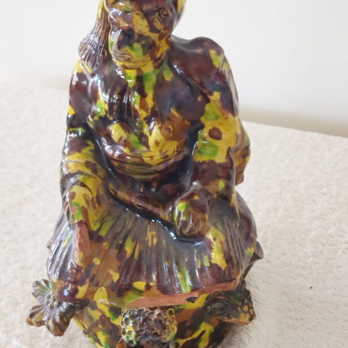 Ottoman Ceramic Tobacco Holder Soldier Figure vintage, used