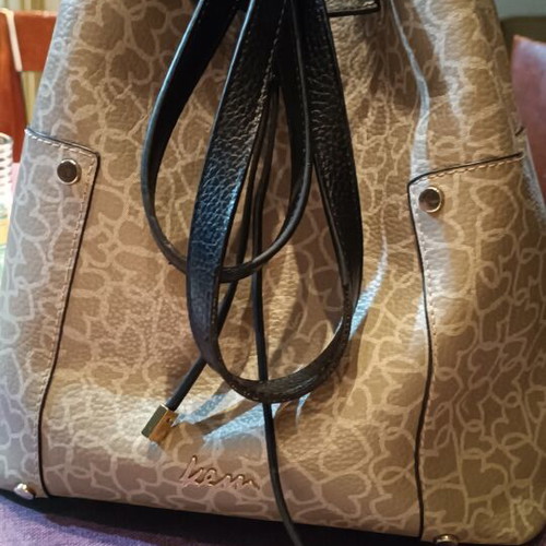KEM Shoulder Bag Large like new, gray and beige