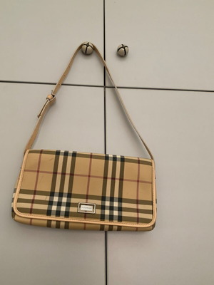 Burberry Vintage Check μικρή τσάντα ώμου σαν καινούργια, μπεζ