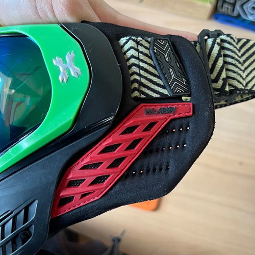 Paintball Mask HK Army KLR Speedball used with foam replacements and 2nd Blue Mirror lens