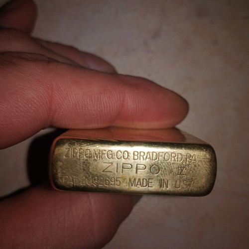 Zippo used brass lighter
