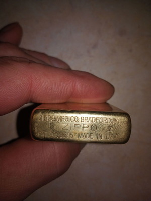 Zippo used brass lighter
