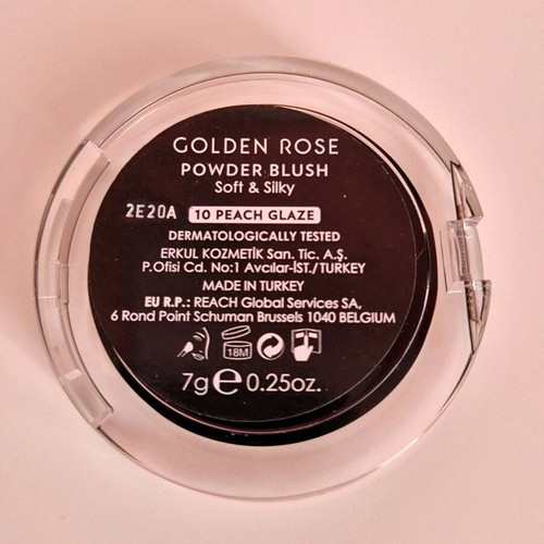 Golden Rose Powder Blush 10 Peach Glaze New