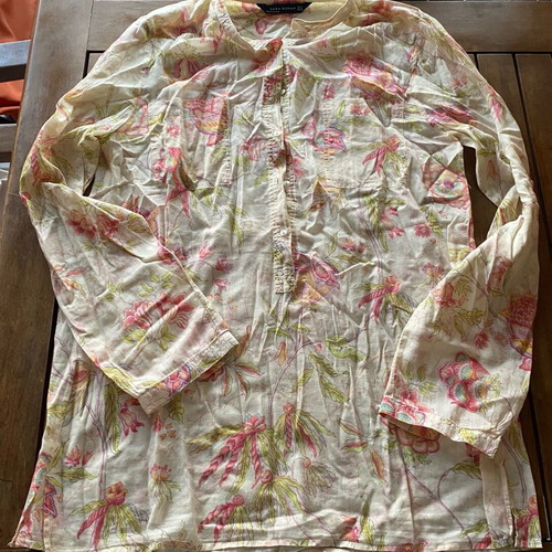 Zara women's light airy blouse like new, multicolor size M