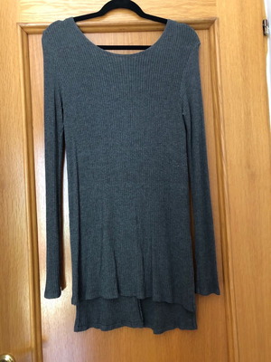 Μακρυμάνικη μπλούζα Brandy Melville one size μεταχειρισμένη, γκρι