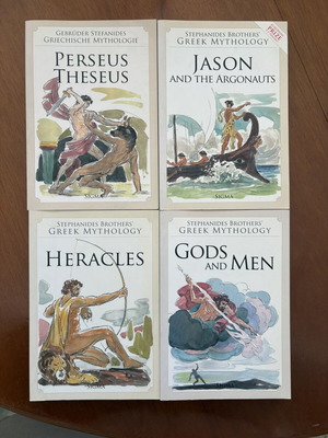 Greek Mythology Books Set of Four by Stephanides Brothers like new