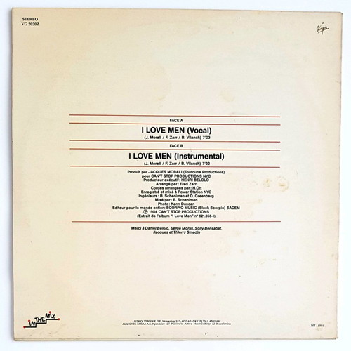 Eartha Kitt I Love Men 12" Maxi Single vinyl record like new