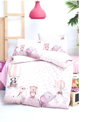 Baby Crib Sheet Set New With 2 Pillowcases And Duvet Cover