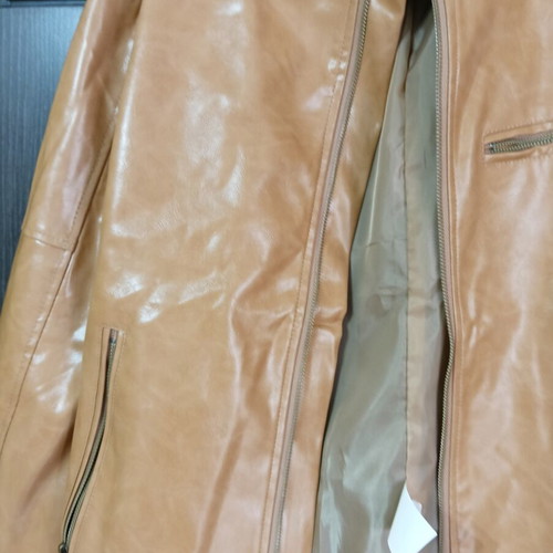 Men's leatherette jacket new, unused, beige