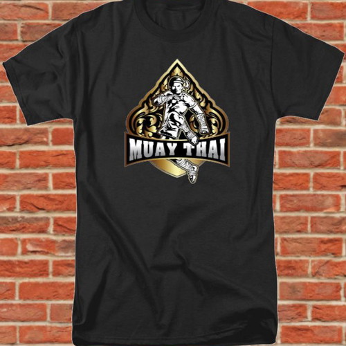 Muay Thai black cotton short sleeve t shirt new