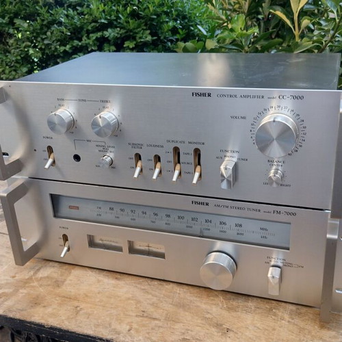 Fisher CC-7000 pre amplifier and FM-7000 tuner like new set