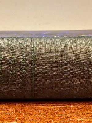 Greek-German dictionary used, Leipzig 1919 edition