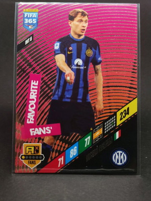 Κάρτα Panini fifa365 Adrenalyn XL 2024 Nicolo Barella σαν καινούργιο
