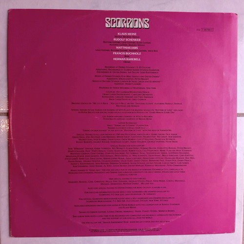 Scorpions Savage Amusement vinyl record like new, rock