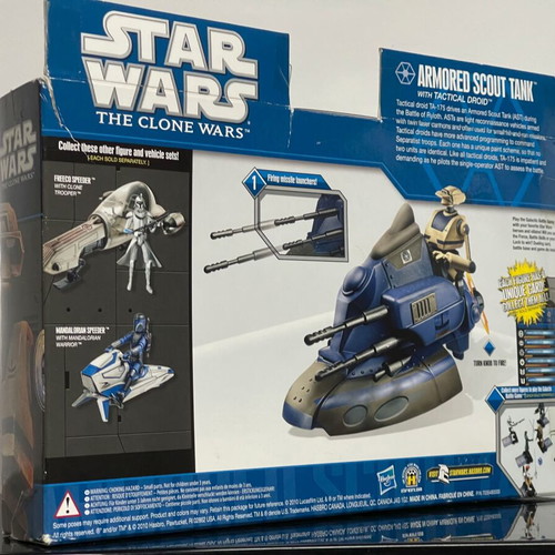 Star Wars Hasbro Armored Scout Tank with Tactical Droid new
