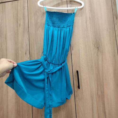 Vintage Y2k Paranoia Strapless Overall blue, like new, onesize S-L