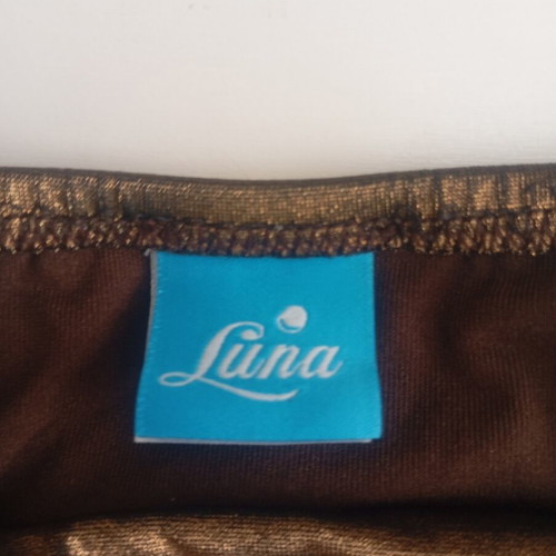 Luna women's bikini used, size L, brown and gold