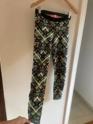 Leggings size S, pack of 4, athletic, grey and green