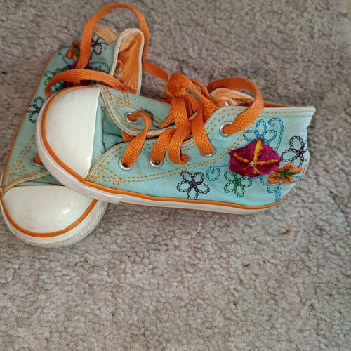 All Star boots with embroidery used, size 23