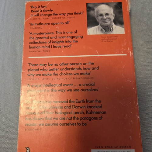 Thinking, Fast and Slow book used with slight spine damage