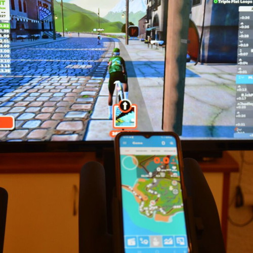 Spin bike Horizon GR6 setup virtual cycling like new