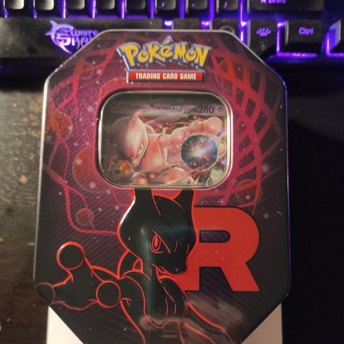 Pokemon Destined Rivals Mewtwo Tin, sealed