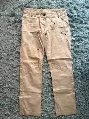 Queen παντελόνι μεταχειρισμένο, μπεζ, μέγεθος L