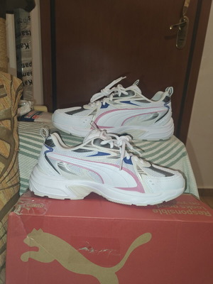Puma Milenio Tech athletic shoes new, white with multicolor details