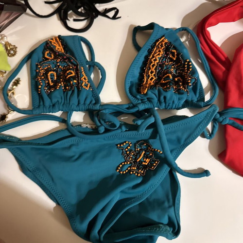 Swimsuit with embroidery like new, size S