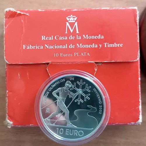 Spain 10 Euros Juan Carlos I 2002 Winter Olympic Games PROOF new