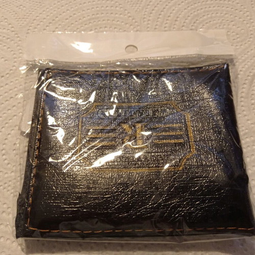 Men's black plastic RBB wallet new with coin pocket
