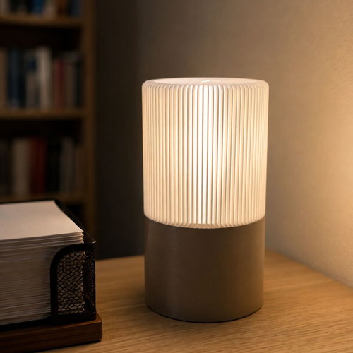 3D Printed Modern Spiral Table Lamp Small, made to order